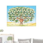 Fillable Ancestry Chart Fill In Family Tree Chart Genealogy For Kid Gift 40x60cm