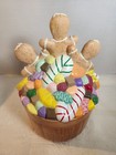 Vintage Christmas Gingerbread Candy Dish