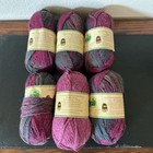 Lion Brand Wool-ease Wool Blend Knitting Yarn Rose Country 231 Mixed Lot Of 6