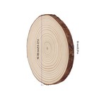 50 Pcs Natural Wood Slices 3 5-4 Inch With Bark Unfinished Wood Circles For C   