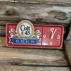 Vintage Colt 45 Beer Bar Clock Advertising Sign Standing Hanging New   Awesome