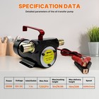 Dc 12v Fuel Transfer Pump Self Prime Oil Diesel Gasoline Kerosene Car Tractor