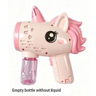 Electric Bubble Gun Machine With Led Lights Automatic Bubble Blower Kids Toy
