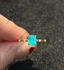 Paraiba Tourmaline Ring Cushion Cut Ring 925 Sterling Silver Women s Ring
