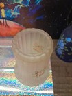 Vintage Frosted Glass Fairy Lamp With Roses Decal Made In Taiwan Granny Core