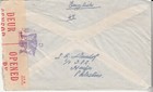 Palestine  Censored Cover  J  R  Dunlop  Haifa -durban  South Africa  31 Mr 1943