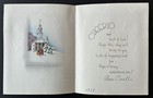 1938 Vintage  Greeting Card  christmas Snow Scene  Used Condition