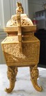 Chinese Gilt Bronze Foo Dog  Incense Burner   Censer