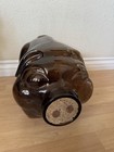 Libbey Brown Glass This Little Pig Went To Market 5 Gallon Piggy Bank Cork Nose