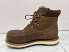 Thorogood 6  Steel Moc Toe Waterproof Black Wedge Boot Crazyhorse Size 9d 