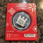 2019 Coca-cola Holiday Santa 1-tr Oz   999 Silver Coin Reserve Bank Of Fiji
