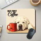 Great Pyrenees Mouse Pad But First Coffee Mousepad Dog Desk Mat Gift Handmade