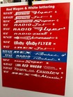 Red Wagon Decal Set For Coaster Wagon  e  White Stickers Free S h 2 Big  1 Small