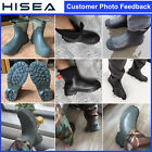 Hisea Men Waterproof Slip On Chelsea Rain Boot Steel Shank Garden Work Ankle Boo