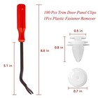 100pcs Trim Door Panel Retainer Clips  Car Push Fastener Clips For Camry  Fj    