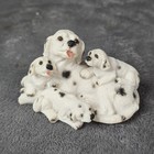Dalmatian Dog Family Figurine Puppies Spotted Dogs Resin Home Decor