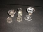 Vintage Clear Glass Bottle Decanter Medicine Stoppers  6  Varied