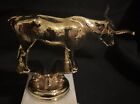 Vintage Heavy Metal Texas Longhorn Cow Trophy Topper 4 X 3 1 2 Nos 1970   s