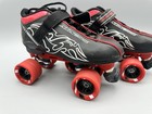 Pacer Ata 600 Indoor Quad Speed Skates Red On Black Dart Wheels