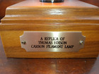 Vintage Replica Thomas Edison Carbon Filament Bulb Novelty Lamp 5 3 4  Tall 
