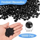 10000pcs 3mm Black Acrylic Diamonds Table Scatter Confetti Crystals Vase Fillers