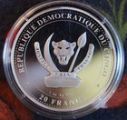 2023 Democratic Republic Of The Congo 20 Francs  999 Silver Prehistoric Life