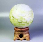 Natural Polished Lantian Jade Crystal Ball Stone Specimen Sphere Healing 50mm