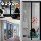 Magnetic Screen Door Mesh Curtain Durable Mosquito Net Bug Hands Free Us New