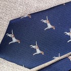 Class Club Tie Boy Silk Dog Hunt Point Navy 51 5x2 75 Classic Work Party Core Ex