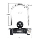 Trailer Lock Universal Hitch Lock With Combination Lock Fit 1-7 8   2   2-5 16 
