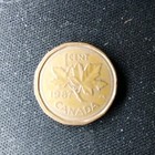 1987 Canadian Penny Struck On Wrong Planchet
