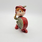 Vintage Lefton 097 Elf Or Pixie With Drum Christmas Figurine 