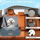 Dog Booster Car Seat Pet Car Seat For Small Medium Dog Up To 35 Lbs Black grey