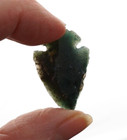 Green Translucent 1 1  Flint Arrowhead Spearhead Stone Point Knife Blade I-262