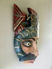 Vintage Guerrero Mexico Nahua Wood Folk Art Mask