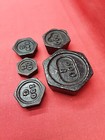 Vintage Balance Scale Weights  Set Of Five Pieces