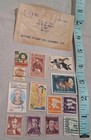 Lot Of 13 Vintage Stamps Used And Unused