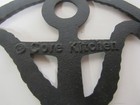 Cast Iron Anchor With Rope Trivet W Hanger Core Kitchen Nautical Free Shipping