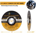 200 Pack 6  Depressed Center Cut Off Wheels Metal   Stainless Steel Cutting Disc