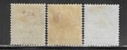 Malaya- Johore Scott  26-28 1894 Surcharges- Mint Hinged