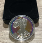 2019 American Silver Eagle 1 Oz  999 Fine Silver Coin - Artificial Neon Toning