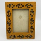 Lot Of 2 Vintage Fish Theme Picture Frames Wood Resin Artsy Colorful Mini Small 