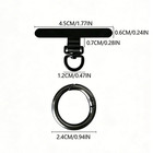 Phone Metal Clamp Ring Lanyard Rotatable Stainless Steel Case Connector Clip 1-3