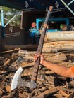 Two Handed Berserker Axe Hand Forged Norse Axe Scandinavian Viking Bearded Axe