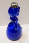 Vintage Merry Maid Cobalt Blue Glass Laundry Sprinkler Shaker 7  Tall