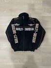 Adult F1 Vintage Racing Jacket Black Embroidered Harley Davidson Jacket Black