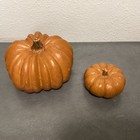 2 Pottery Barn Gourd Pumpkin Halloween Fall Candles Lot Of 2  New