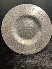 Wendell August Forge Vintage Apple Blossoms 12  Tray Platter Hammered Aluminum