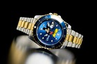 Disney Mickey Mouse Collaboration Watch Vintage Repro Blue Japan Exclusive