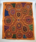 Vintage Mola Guna Kuna Textile Appliqu   Folk Art Panama 1960 70s Authentic 13x16